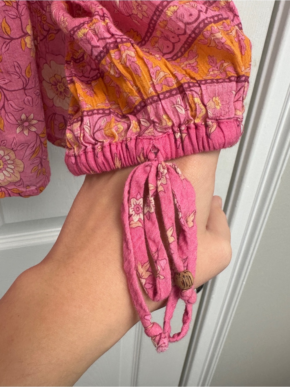 Spell Pink Printed Boho Beach Coverup - Picture 7 of 8